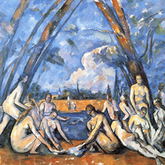 reproductie The bathers van Paul Cezanne